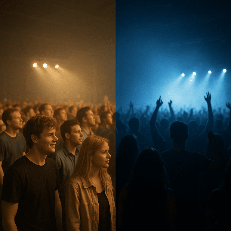 Jak zmienia się publika w ciągu nocy