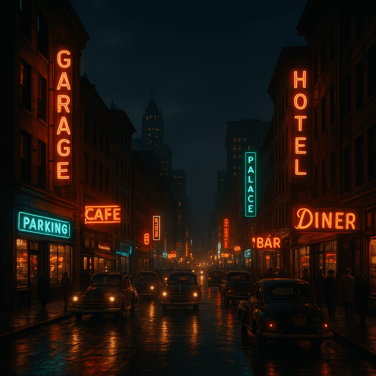 Historia nocnych neonów i świateł miasta