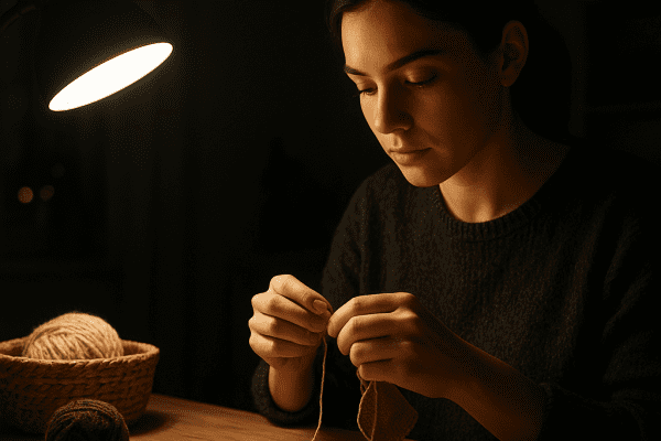 Nocne rękodzieło – cisza, skupienie i twórcza przestrzeń