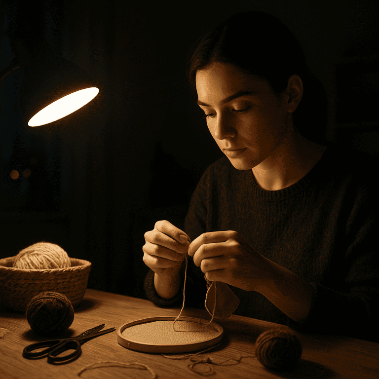 Nocne rękodzieło – cisza, skupienie i twórcza przestrzeń