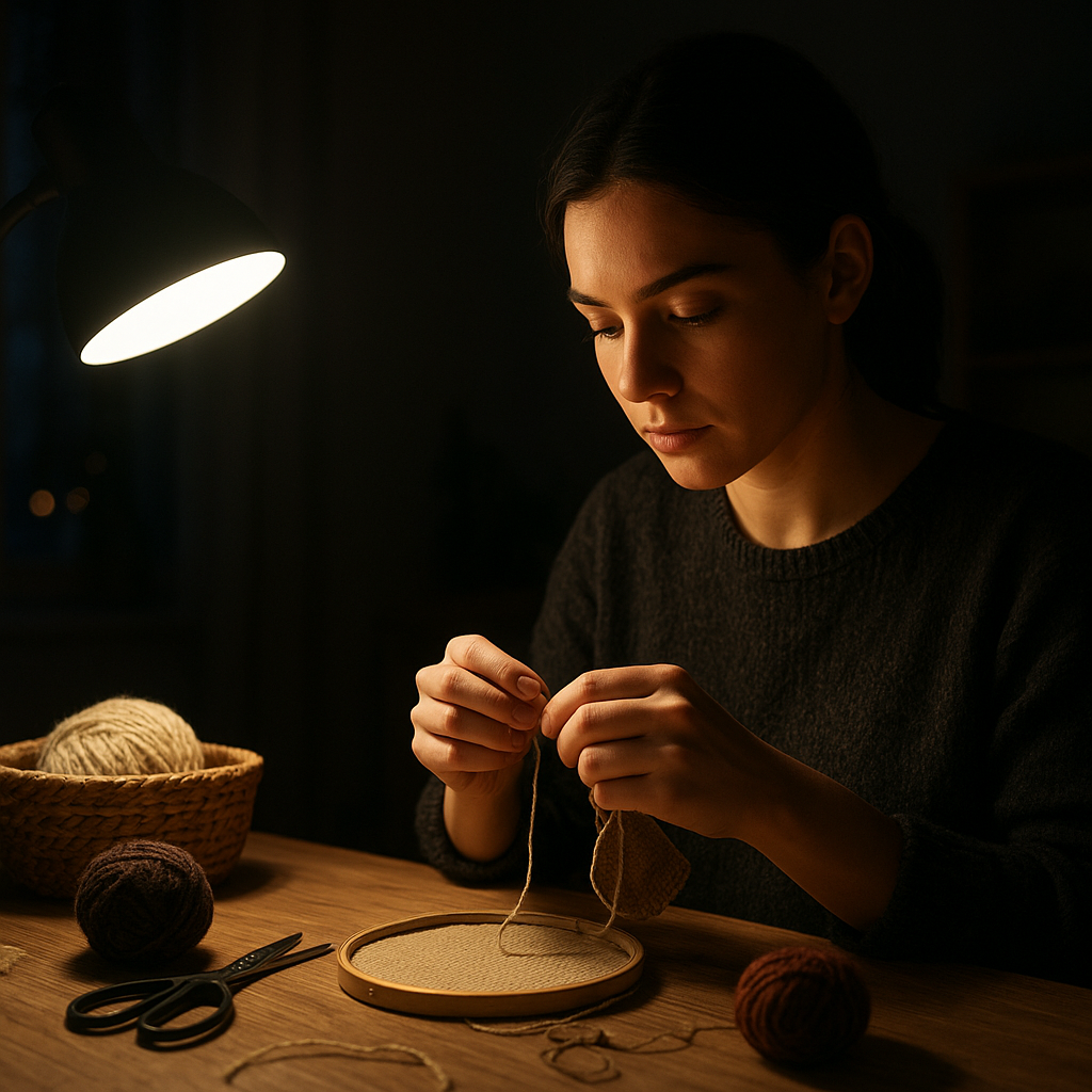 Nocne rękodzieło – cisza, skupienie i twórcza przestrzeń