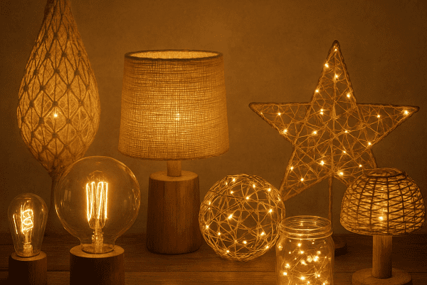 Ręcznie robione lampy i dekoracje świetlne – magia światła w handmade