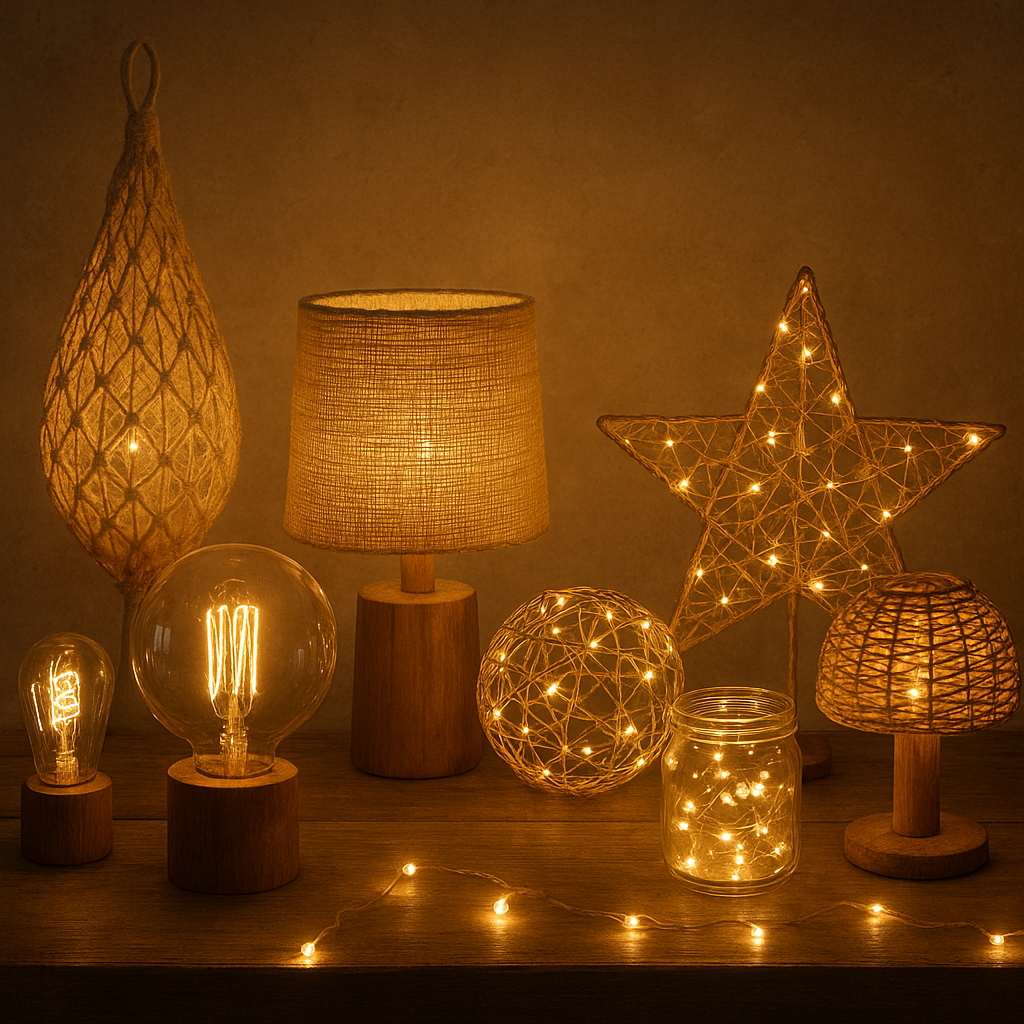 Ręcznie robione lampy i dekoracje świetlne – magia światła w handmade