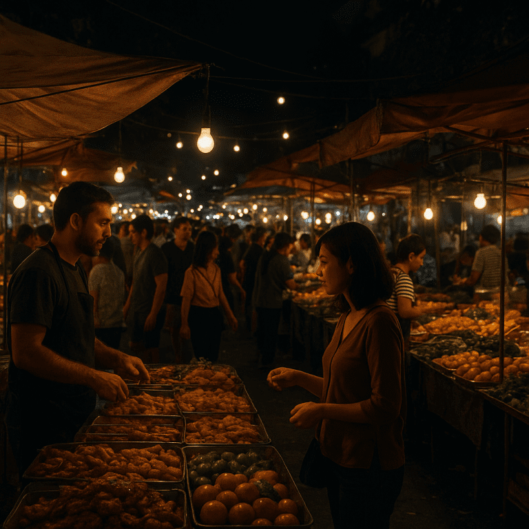 Nocne rynki i bazary – klimat i smaki