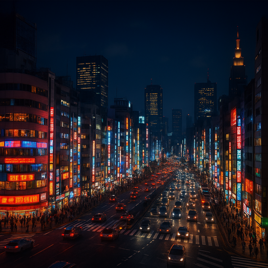 Miasta na świecie tętniące życiem w nocy