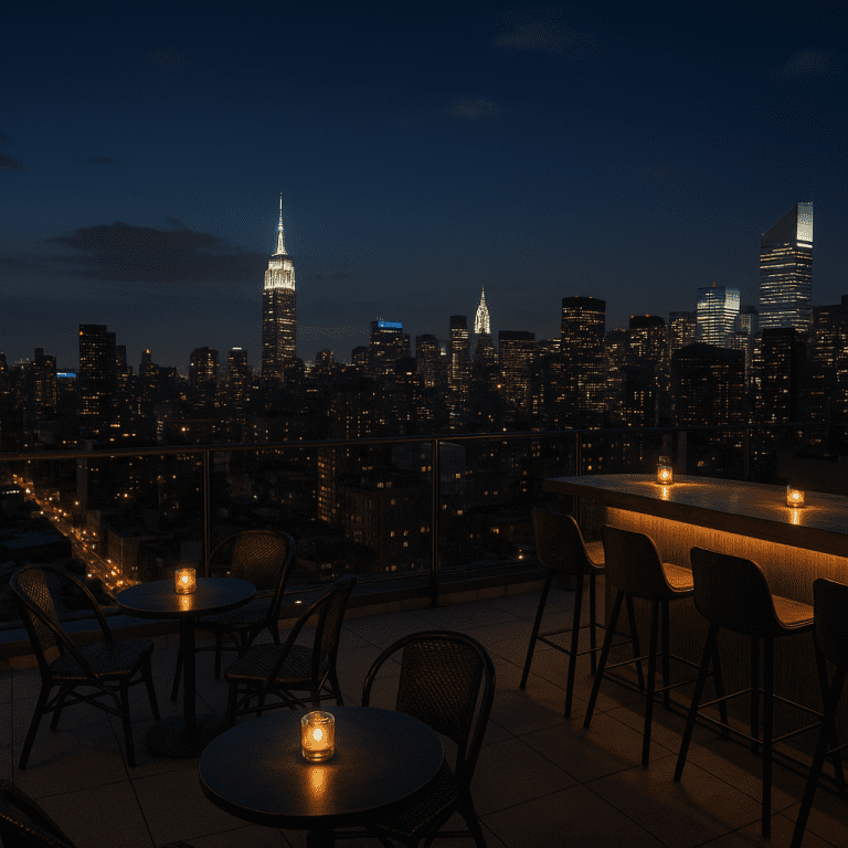 Rooftopy i bary z widokiem – nocne panoramy miasta